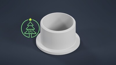STL File - 3/4&quot; PVC to 1/2&quot; PVC Bushing