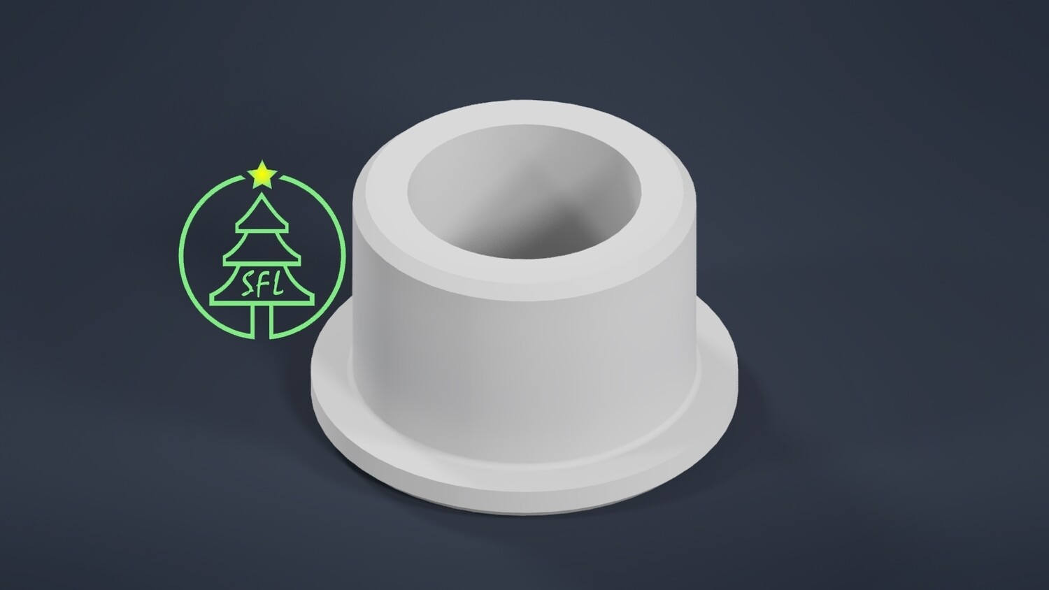 STL File - 3/4&quot; PVC to 1/2&quot; EMT Bushing