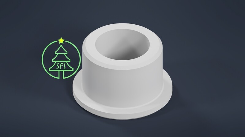 STL File - 3/4&quot; PVC to 1/2&quot; EMT Bushing