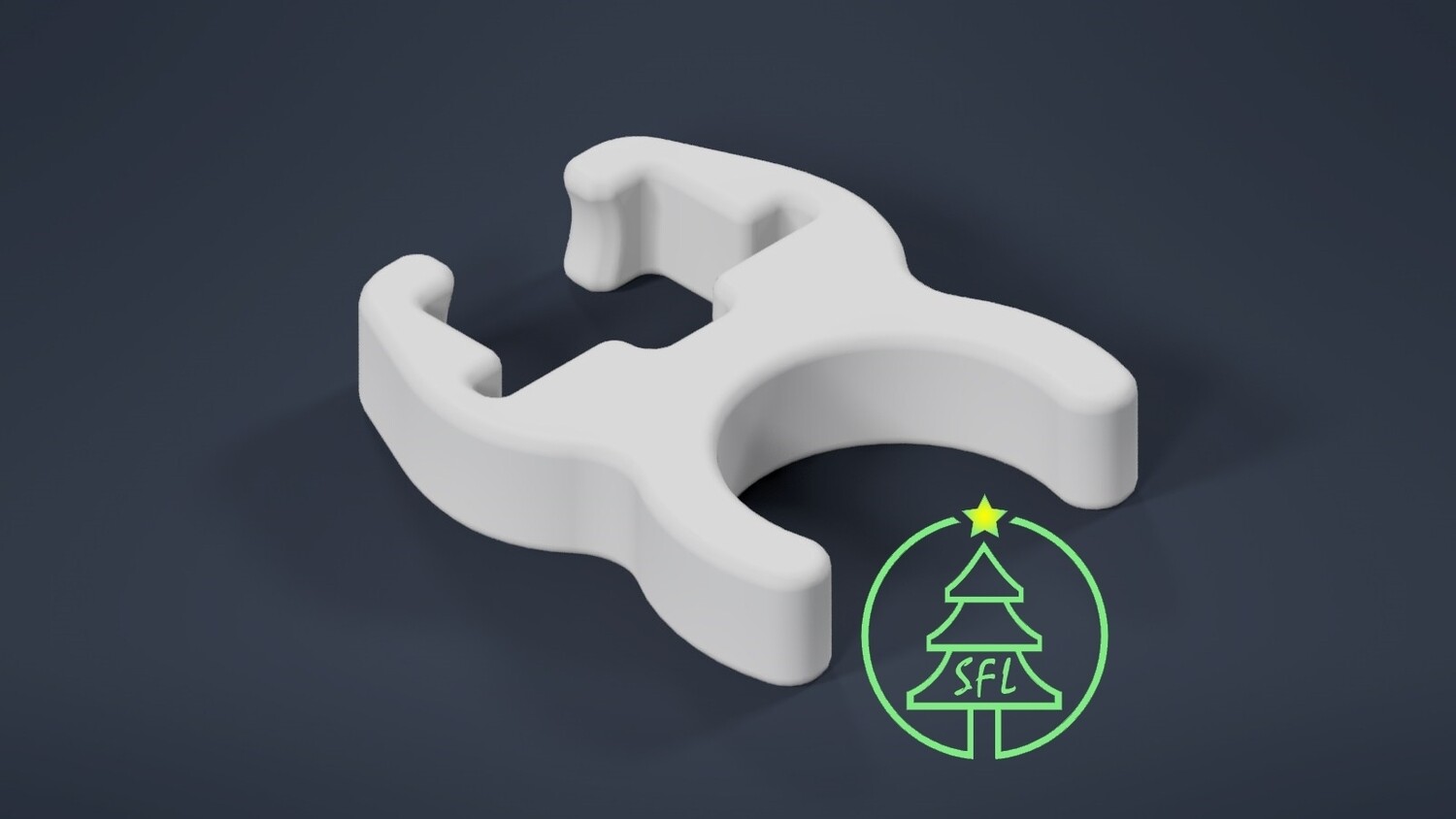 Square Pixel Pipe Clip, Pipe Type Selection: PVC, Pipe Size Selection: 1/2&quot;, Locking Pin Option: Standard (No Locking Pin)