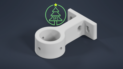 STL File - 20mm PVC Pipe (Closed) to Coro Bracket