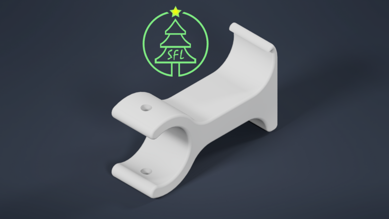 Pipe to Vinyl Siding Bracket