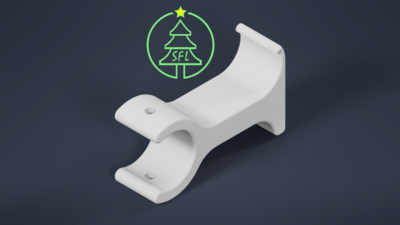 Pipe to Vinyl Siding Bracket