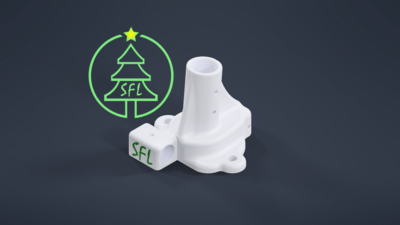 STL File - 1&quot; PEX Single SFL Ultimate Arch Base
