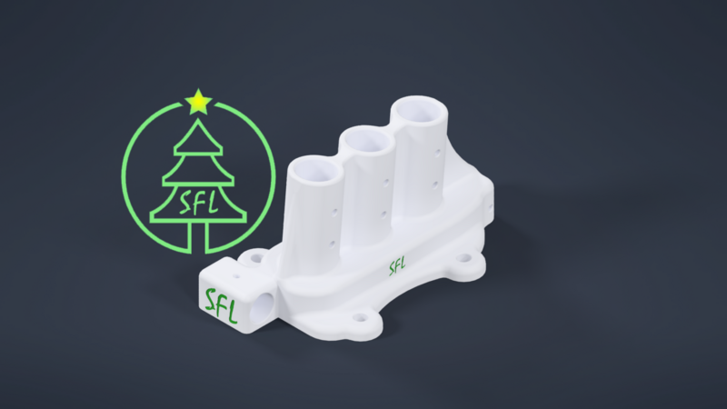 STL File - 1&quot; PEX Triple SFL Ultimate Arch Base