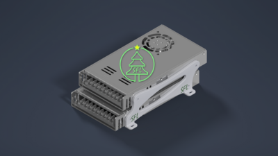 STL File - Dual LRS-600 Power Supply Mounting Bracket