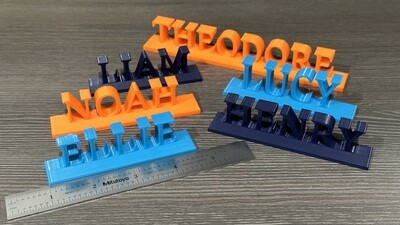 Custom Printed Nameplate - PLA