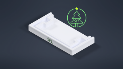 STL File - NON Painted Puck Track Blank End Cap