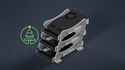 STL File - Triple Generic Power Supply Mounting Bracket