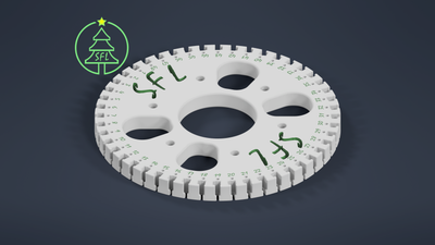 STL File - 8&quot; Seed Pixel Topper - 48 String