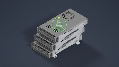 STL File - Triple LRS-350 Power Supply Mounting Bracket