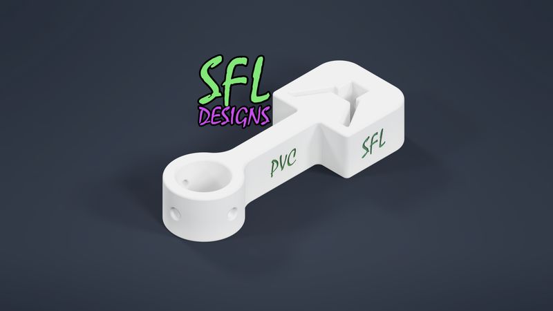 STL File - 3/4&quot; EMT Pipe (Closed) to U-Post Mount