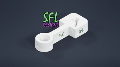STL File - 1/2&quot; PVC Pipe (Closed) to U-Post Mount