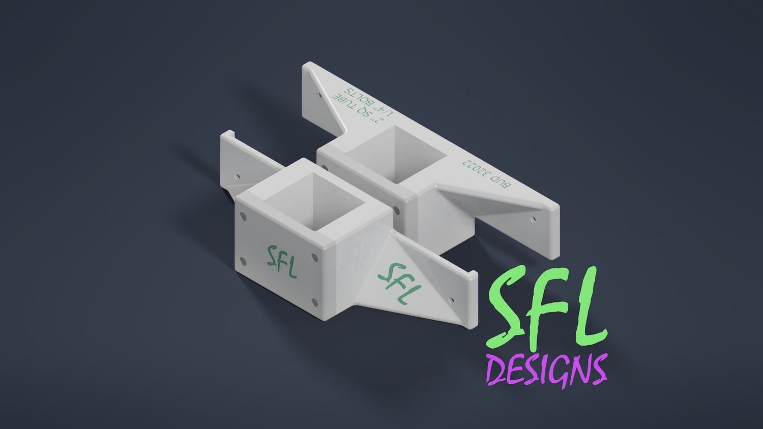 STL File - Budbox NBF-32022 Mount 2&quot; Square Tube