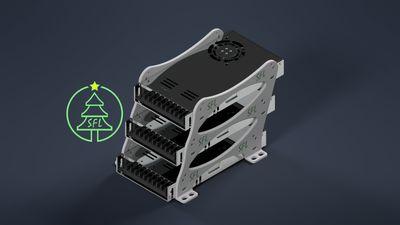 STL File - Triple Generic Power Supply Mounting Bracket