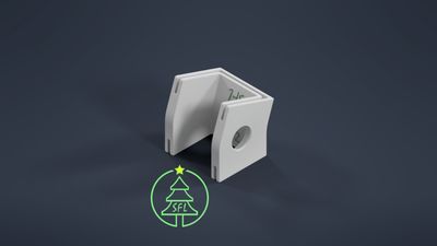 STL File - Permatrack Inside Corner Bracket 2:12 - Bottom &amp; Side Pixel  Mount