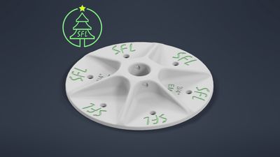 STL File - 8" Seed Pixel Topper - 3/4" EMT Mounting Base