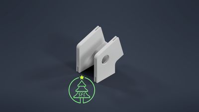 STL File - Permatrack Inside Corner Bracket 9:12 - Bottom &amp; Side Pixel  Mount