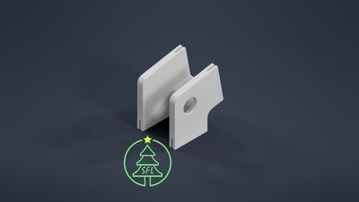 STL File - Permatrack Inside Corner Bracket 11:12 - Bottom &amp; Side Pixel  Mount