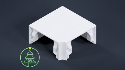 Puck Track Angled Corner Bracket