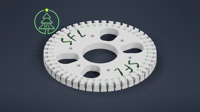 STL File - 8" Seed Pixel Topper - 48 String