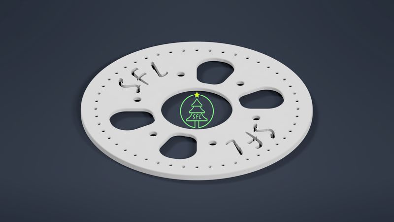 STL File - 8" Seed Pixel Topper Cover - 48 String