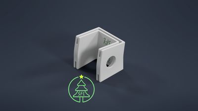 STL File - Permatrack Inside Corner Bracket 1:12 - Bottom &amp; Side Pixel  Mount
