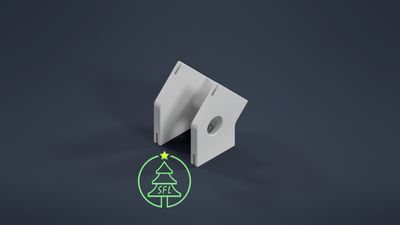 STL File - Permatrack Inside Corner Bracket 5:12 - Bottom &amp; Side Pixel  Mount