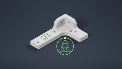 STL File - Outdoor P5 Panel Corner Bracket Top Right / Bottom Left