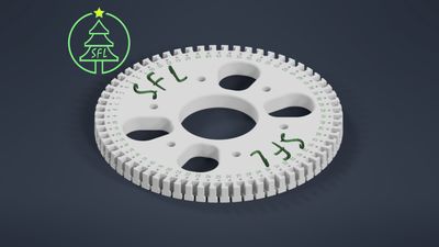 STL File - 8" Seed Pixel Topper - 64 String