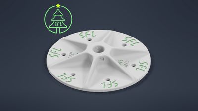 STL File - 8" Seed Pixel Topper - 1/2" EMT Mounting Base