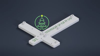 STL File - Indoor P5 Panel Quad Joiner with Colorlight 5A-75B &amp; Raspberry Pi 3/4 Mount