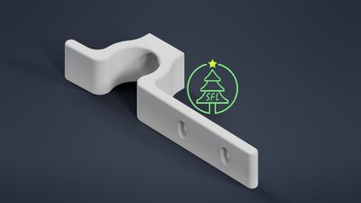 STL File - 1/2" PVC Flush Mount Icicle Pipe Clip