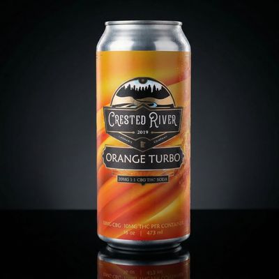 Delta 9 THC - Beverage - Crested River - Orange Turbo 10mg