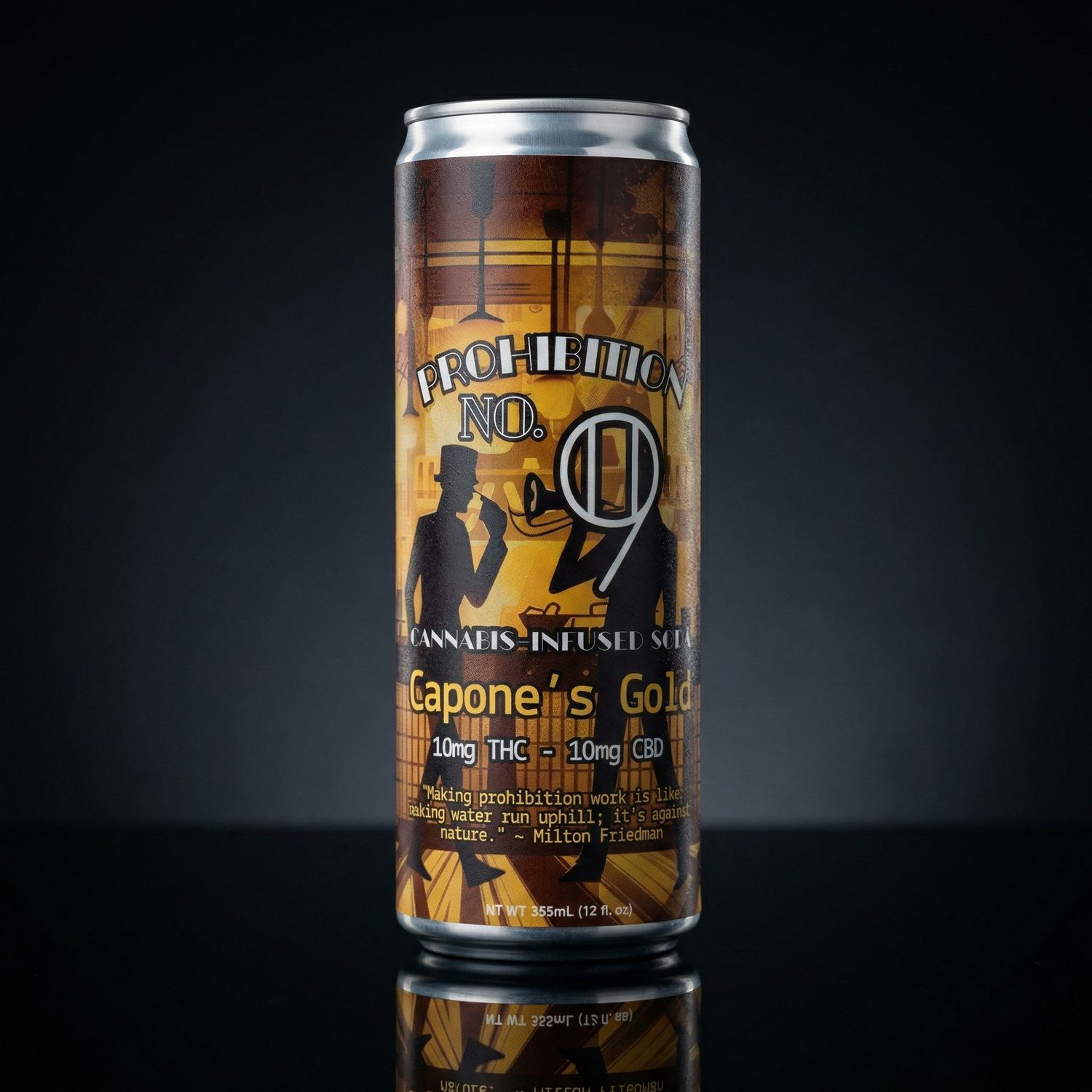 Delta 9 THC - Beverage - Prohibition 9 - Capone's Gold 10mg