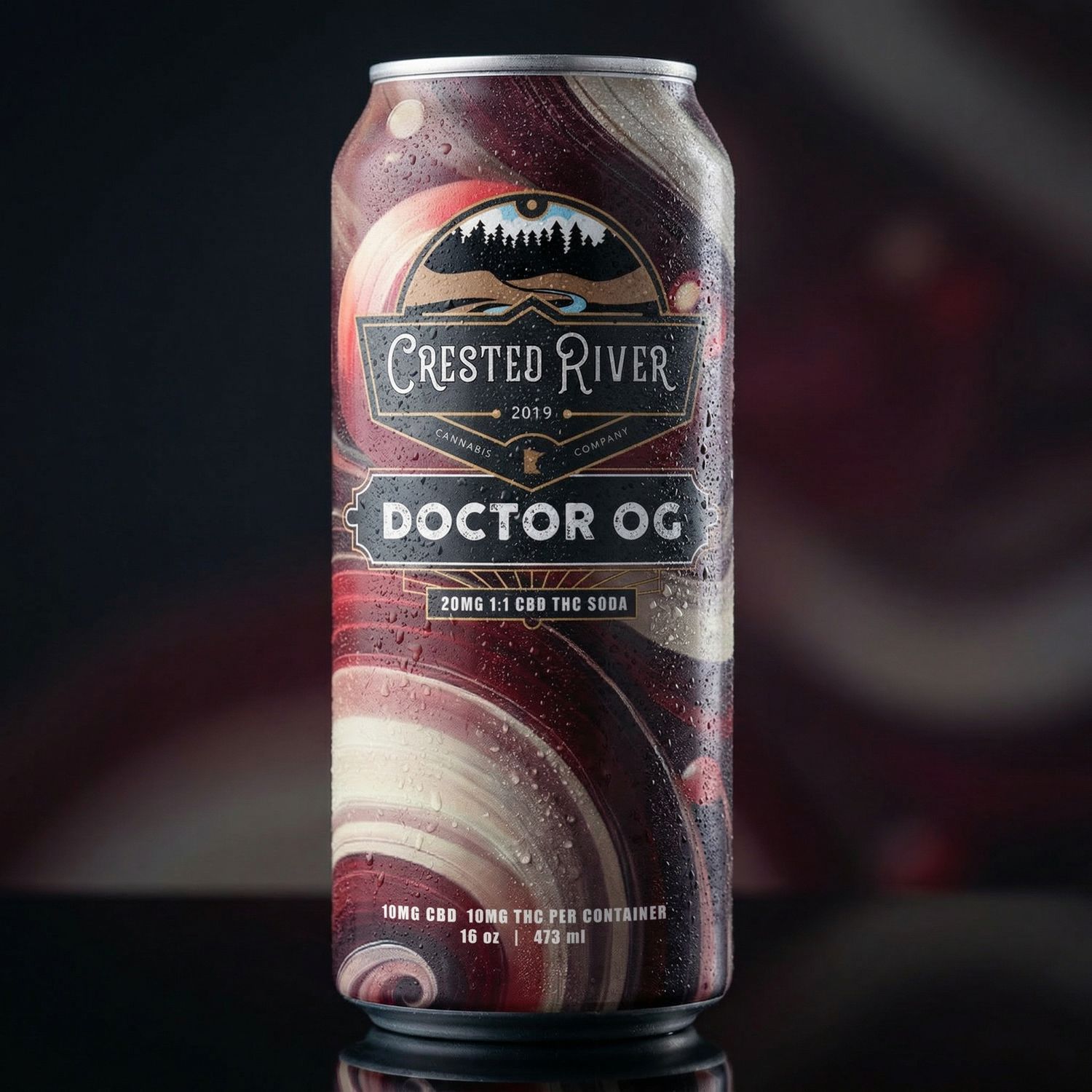 Delta 9 THC - Beverage - Crested River - Doctor OG 10mg