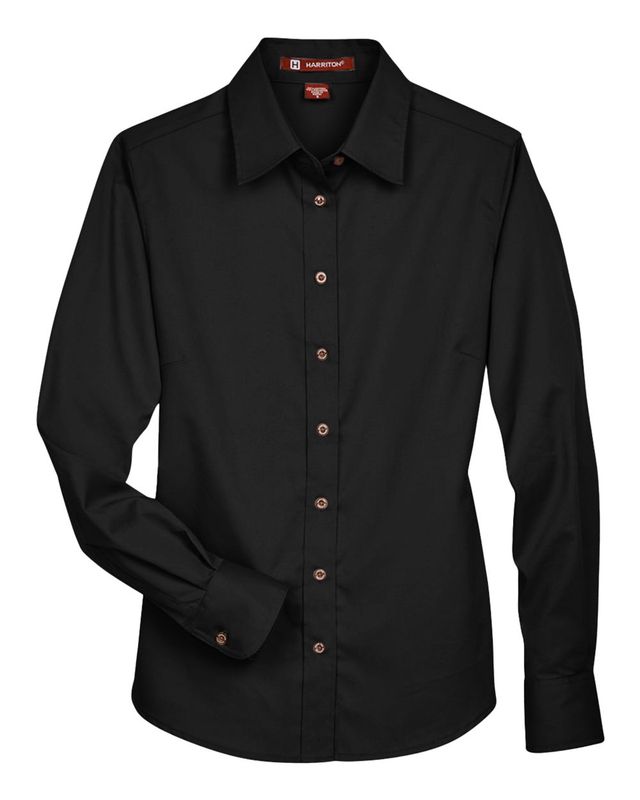 Women&#39;s Easy Blend™ Long Sleeve Twill Dress Shirt with Stain-Release - M500W