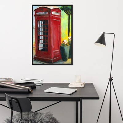 Red Phone Booth Print
