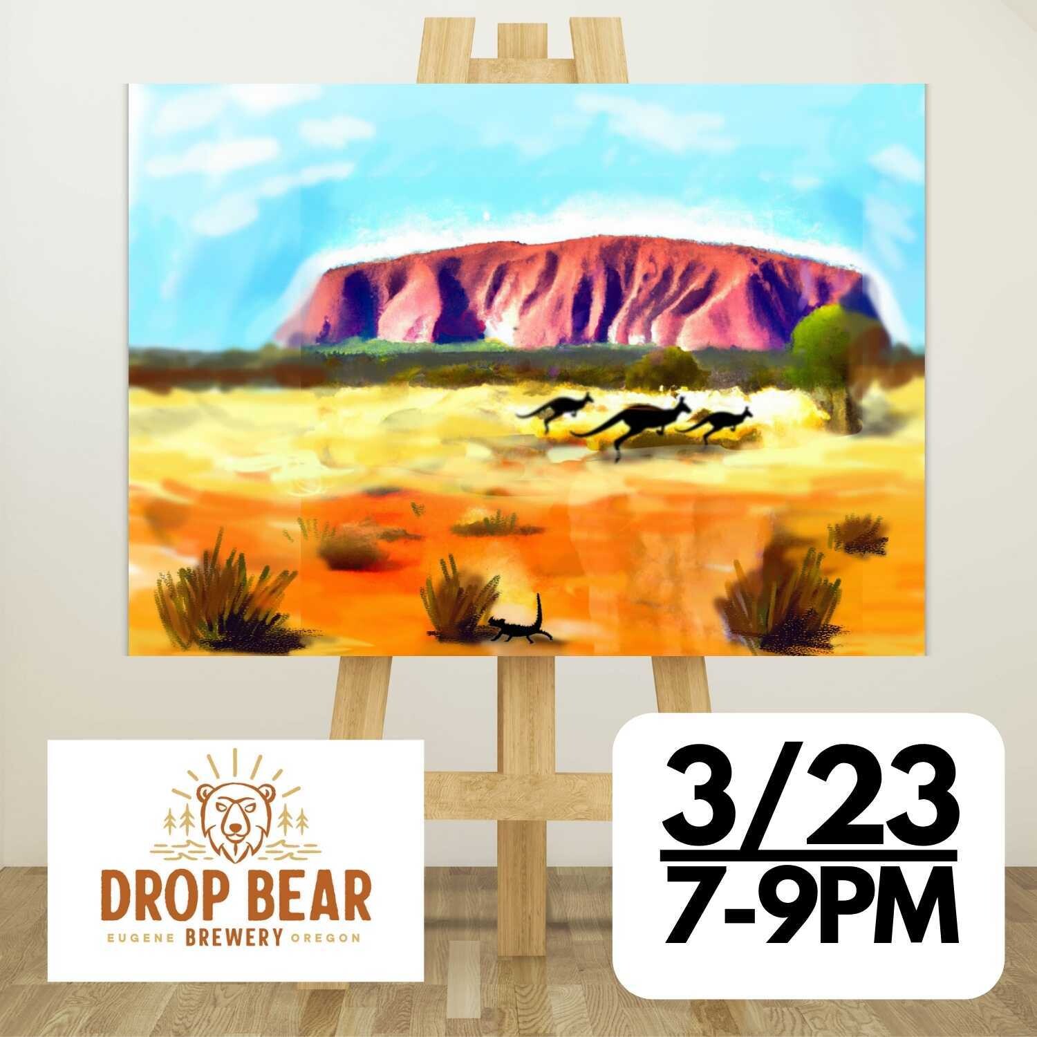 Paint and Brews at Drop Bear Brewery-Thurs Mar 23 @ 7-9pm