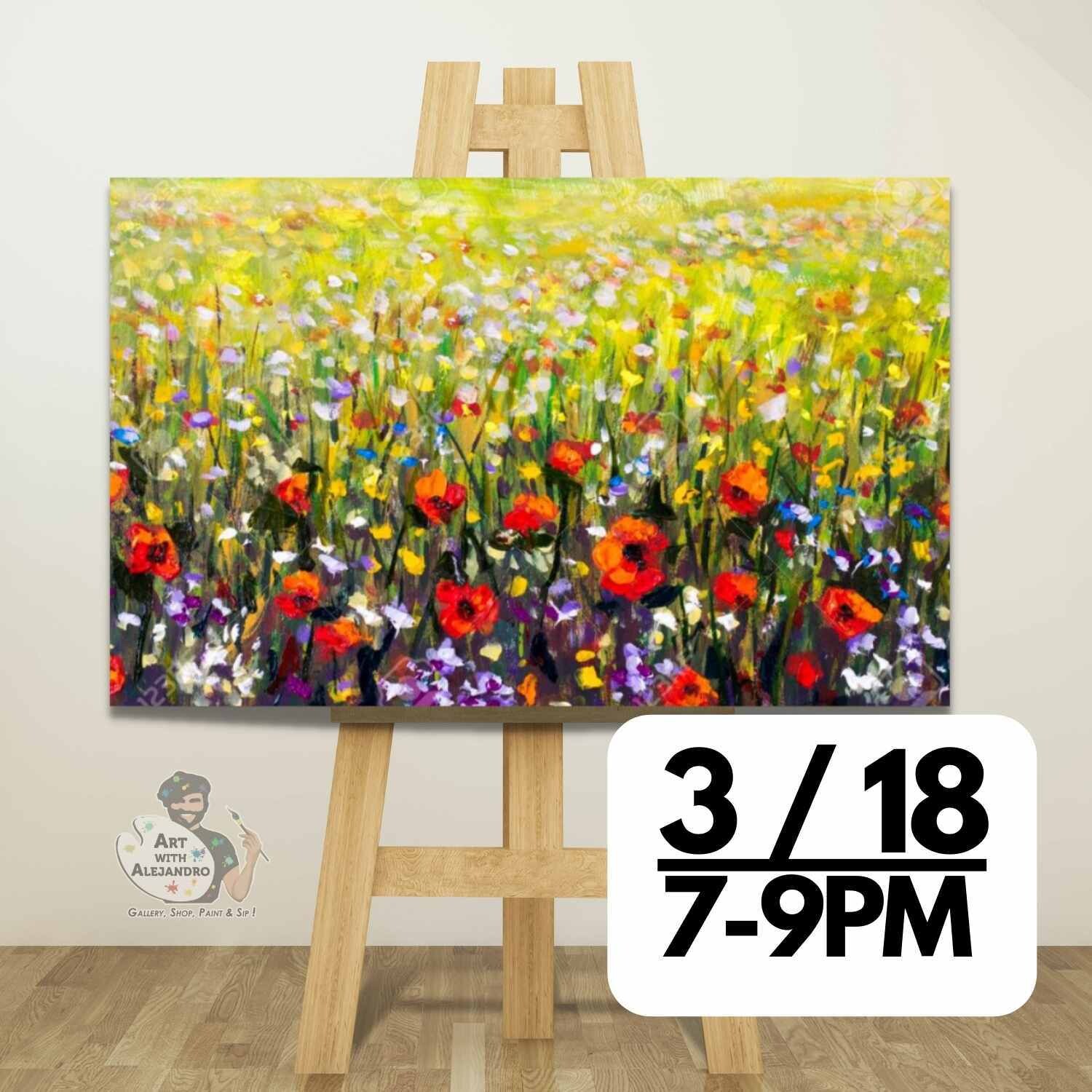 Monet Poppies Field -Sat Mar 18 @ 7:00-9:00 PM