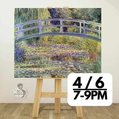 Monet Japanese Bridge -Thurs Apr 6 @ 7:00-9:00 PM