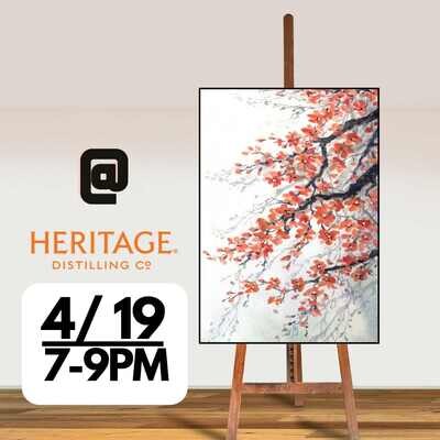 Paint and Taste at Heritage- Wed Apr 19 @ 7-9pm