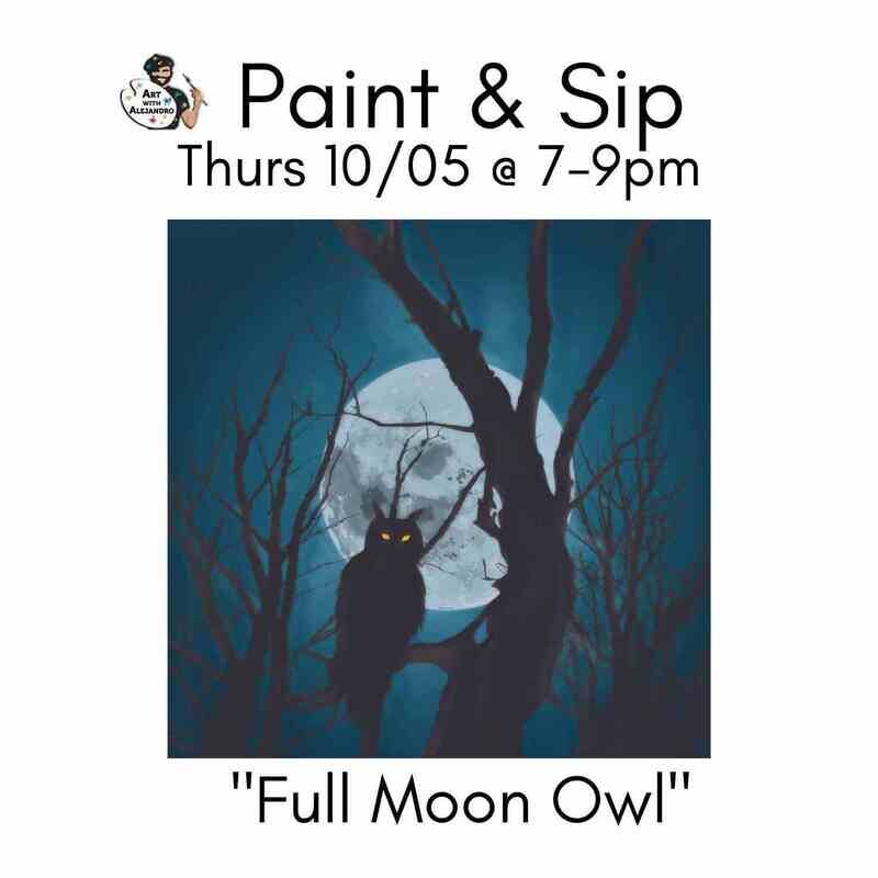 “ Full Moon Owl” Thurs Oct 5 @7:00-9:00 PM