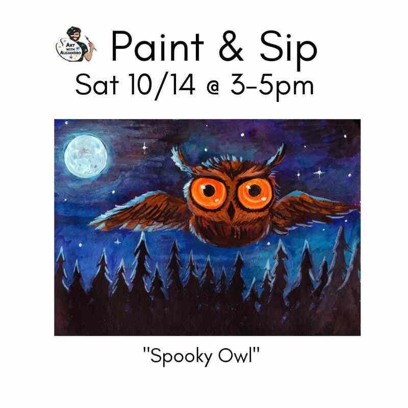 “ Spooky Owl” Sat Oct 14 @ 3:00- 5:00 PM