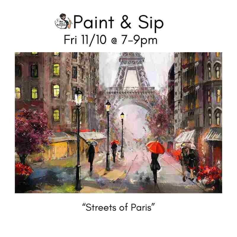 “Streets of Paris” Fri Nov 10 @ 7:00-9:00 pm