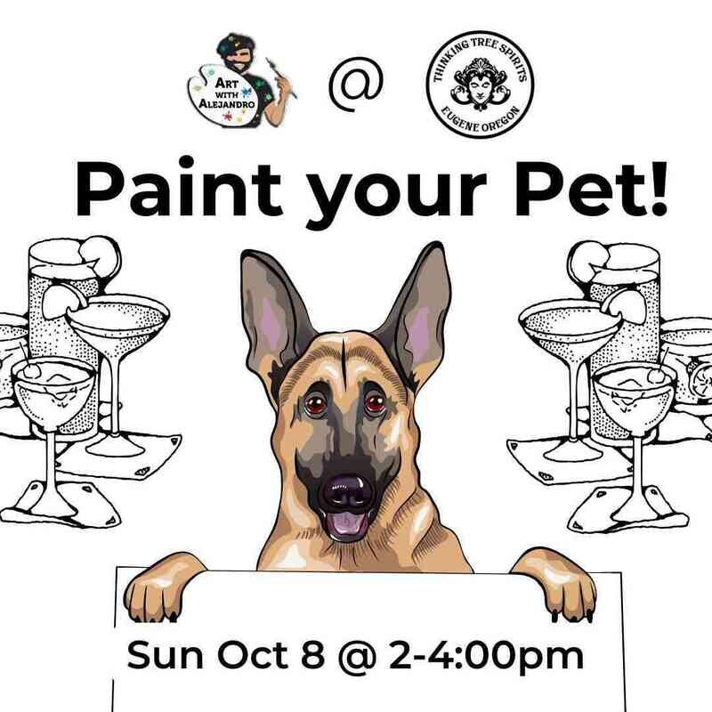 Paint-Your-Pet at Thinking Tree Spirits- Sun Oct 8 @ 2-4pm