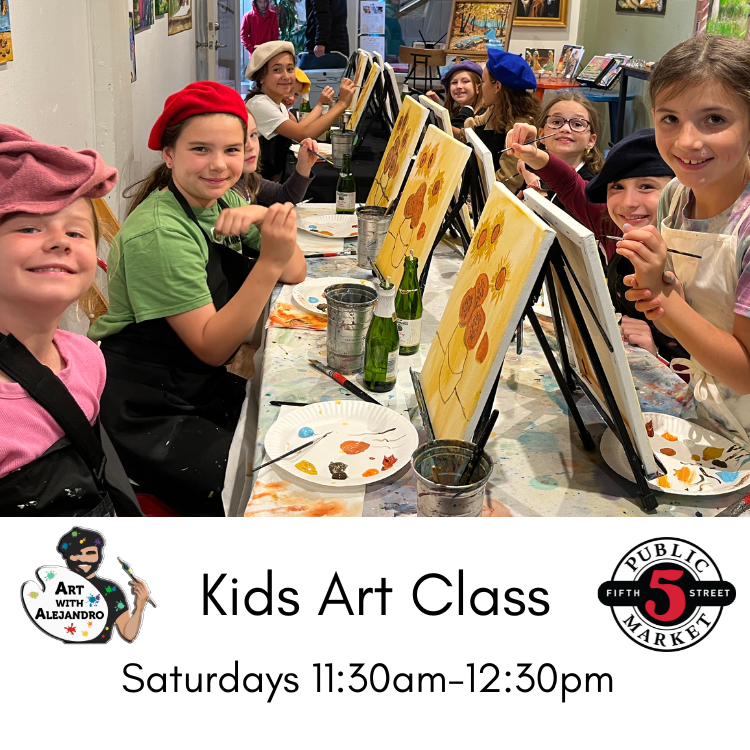 Sat Mornings Art Class- For all Ages 11:30am-12:30am- Great for kids and beginners