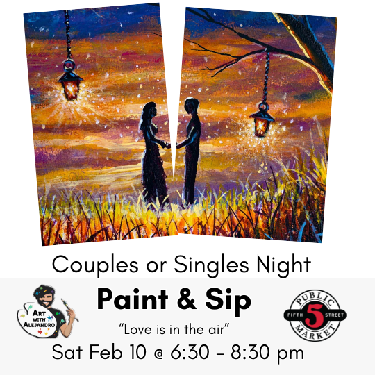 “Love is in the air”(Couples and Singles Night) Sat Feb 10 @ 6:30-8:30pm