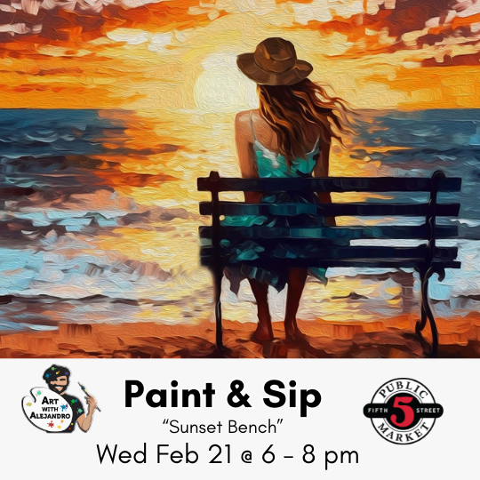 “Sunset Bench” Wed Feb 21 @ 6-8pm
