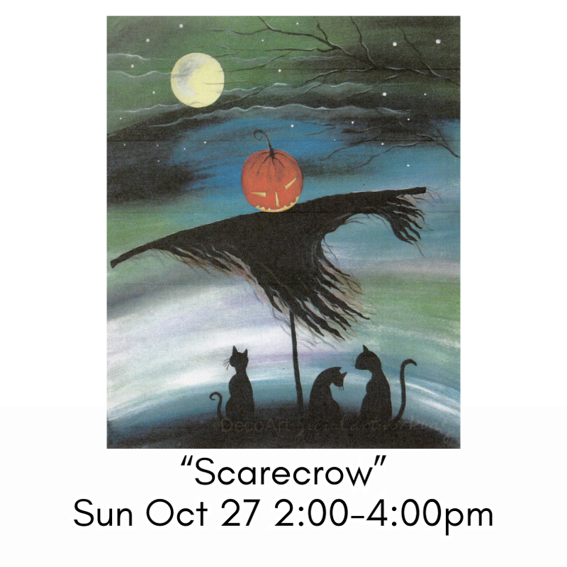 “Scarecrow” Sun Oct 27 2:00-4:00pm